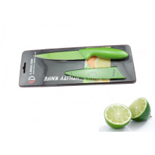Cuchillo de cocina de plástico colorido mango conjunto (se-3543)